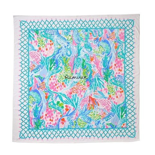 Lilly Pulitzer Mermaid Cove Family Towel UPF 50+