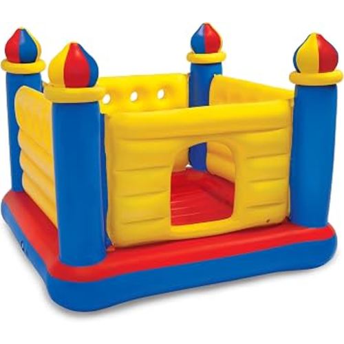 Amazon.com: INTEX Jump-O-Lene Inflatable Bouncy Castle for Kids Ages 3-6 | 48259EP - Blow-Up Bounce House & Play Center for Indoor & Outdoor Use : Toys & Games