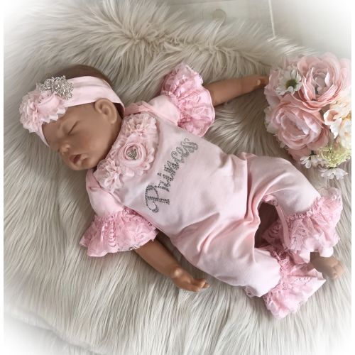 Pink Princess Ruffle Romper: Newborn Girl Coming Home Outfit