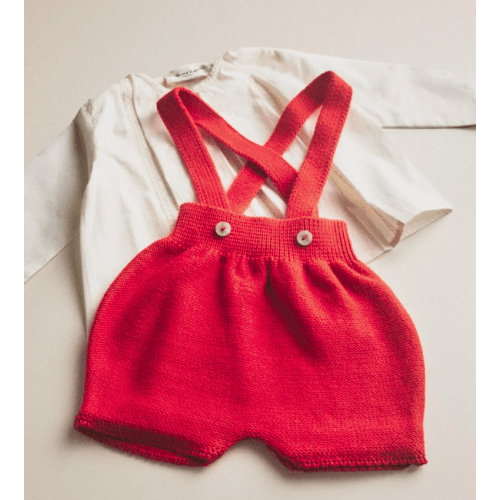 BABY KNIT DUNGAREES