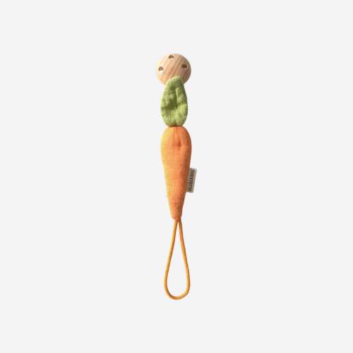 Cathy the Carrot Pacifier Clip