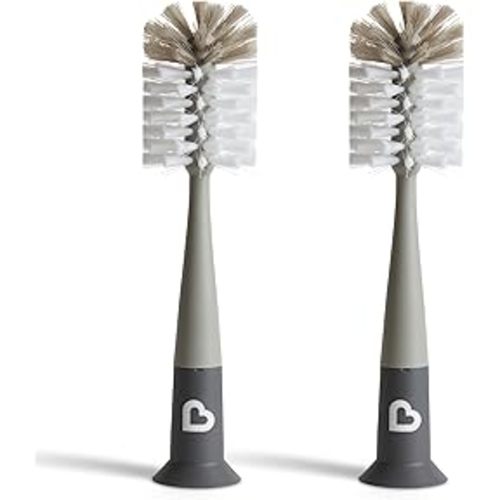 Amazon.com: Munchkin® Sponge™ Bottle Brush, Modern Design, 2 Pack, Grey : Baby