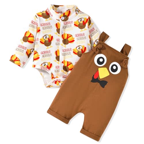 Unutiylo Baby Boys Clothes for Gentleman Outfits,Toddler Overalls Baby Suspender Pants and Bodysuit Romper