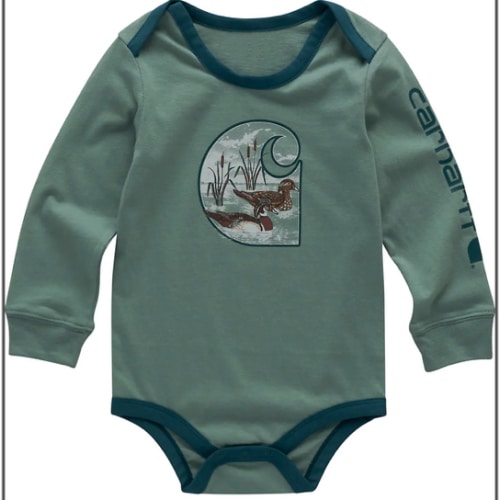 Boys' Long Sleeve Duck "C" Bodysuit (Baby) | Shop all Boys | Carhartt