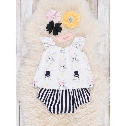 Bunny Crop & Bloomers Outfit