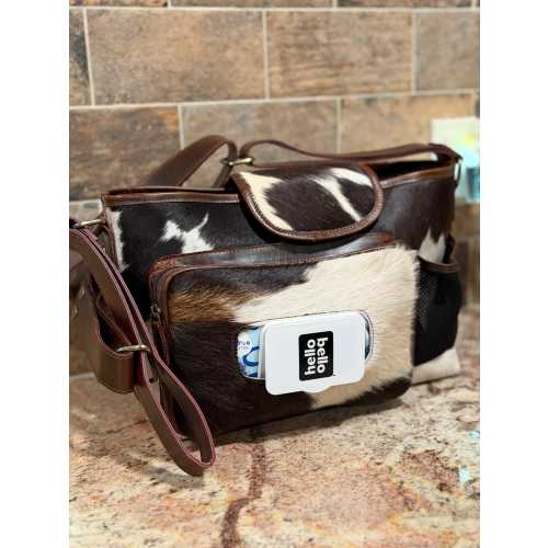 Cowhide Diaper Bag, Western Diaper Bag, Cowgirl Diaper Bag, Diaper Bag, Cowhide Shower Gift, Baby Shower Gift, Gift for Her