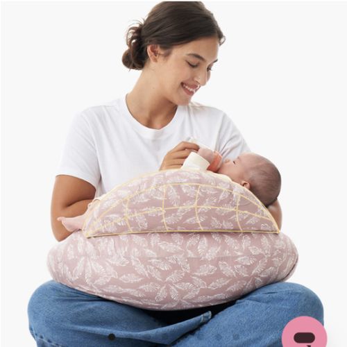 Adjustable Nursing Pillow in Pink – Momcozy