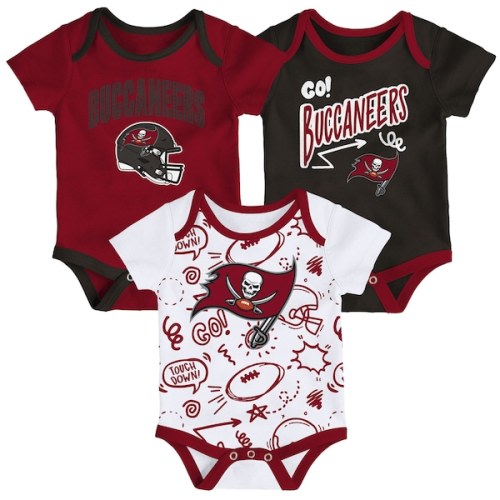 Tampa Bay Buccaneers Outerstuff Infant All Day Play Three-Piece Bodysuit Set