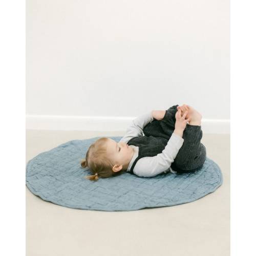 Stone Washed Linen Quilted Play Mat