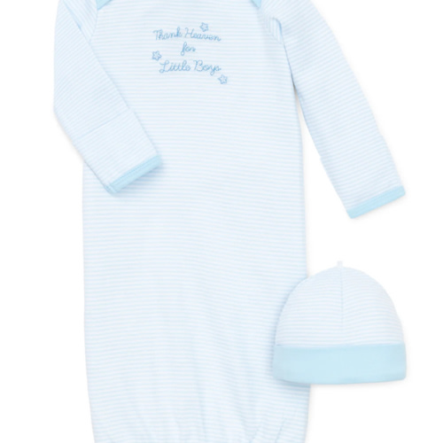 Thank Heaven for Little Boys Sleeper Gown And Hat