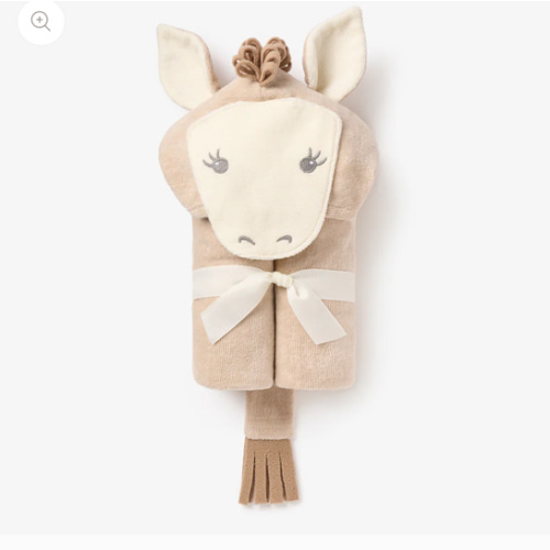 Pony Hooded Baby Bath Wrap – Elegant Baby