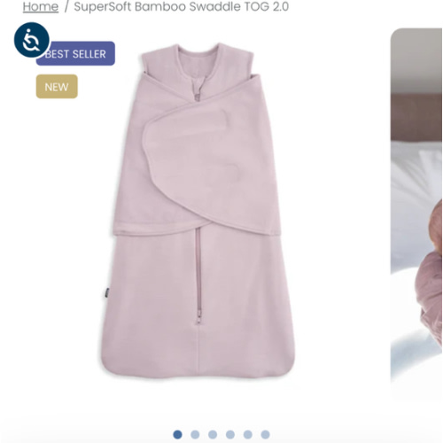 HALO Mauve Bamboo Swaddle 2.0 TOG | Gentle, Soft & Snuggly