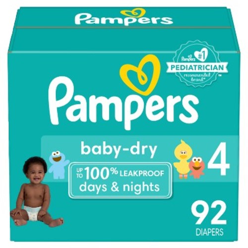 Pampers Baby Dry Diapers - (Select Size and Count), Size: 4