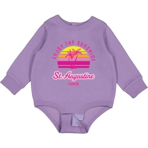 inktastic Summer Enjoy the Sunshine St. Augustine Florida Baby Fleece Bodysuit