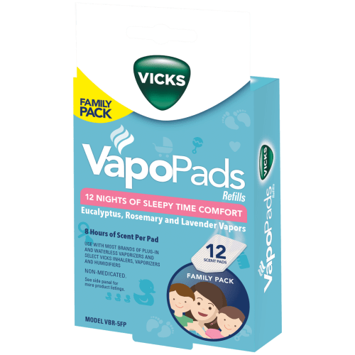 Vicks Soothing Vapors Lavender, Rosemary and Eucalyptus Scented VapoPad Family Pack