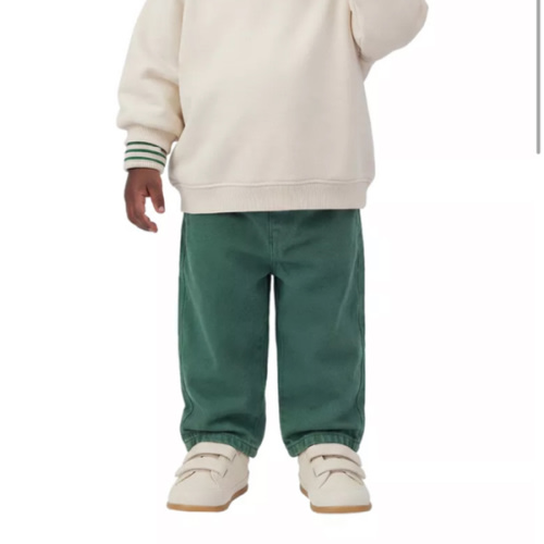 TWILL BAGGY PANTS - Mid-green | ZARA United States