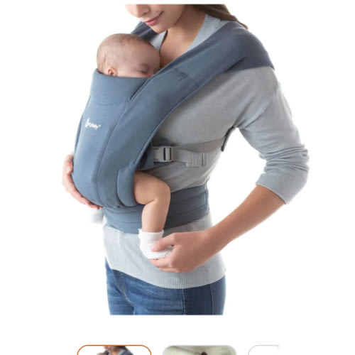 Ergobaby Embrace Baby Carrier - Color Oxford Blue