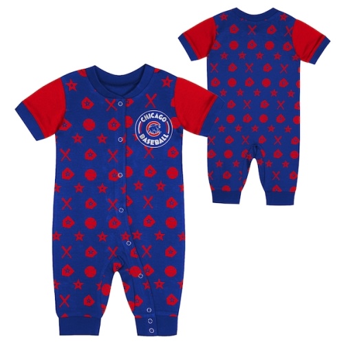 Chicago Cubs Newborn Hard 90 Coveralls - Royal