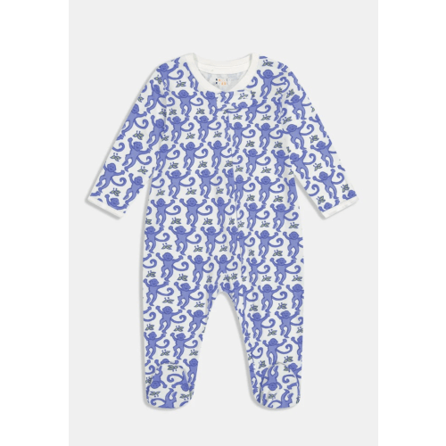 Infant Monkey Zipper Footie