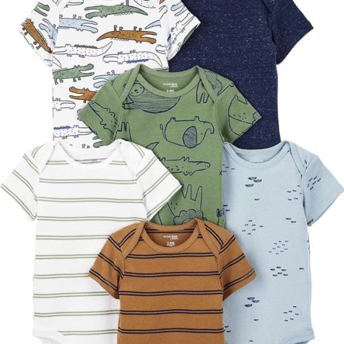 Simple Joys by Carter's Baby Boys 6-Pack Short-Sleeve Bodysuit