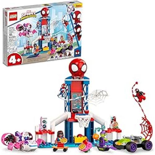Amazon.com: LEGO Marvel Spider-Man Webquarters Hangout 10784 Building Set - Spidey and His Amazing Friends Series, Spider-Man, Miles Morales, and Green Goblin Minifigures, Toys for Boys and Girls Ages 4+ : Lego: Toys & Games