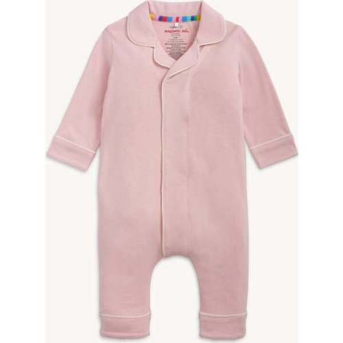 Blush Pink Right Fit Magnet Pant Romper W Pip