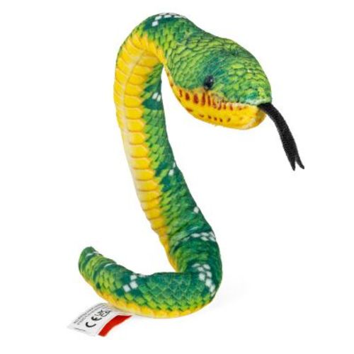 Wild Republic Coilkins Emerald Tree Boa, Stuffed Animal, 12 Inches, Plush Toy, Fill is Spun Recycled Water Bottles