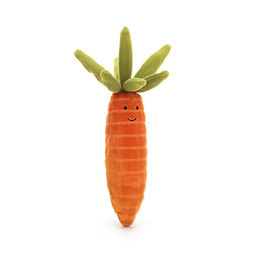 Jellycat Vivacious Vegetable Carrot Stuffed Toy, 6.5 inches - Vegetable Plush - Great Gift Idea