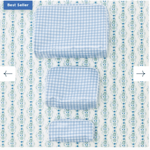 Patterned Toiletry Bag Trio (3 pieces)