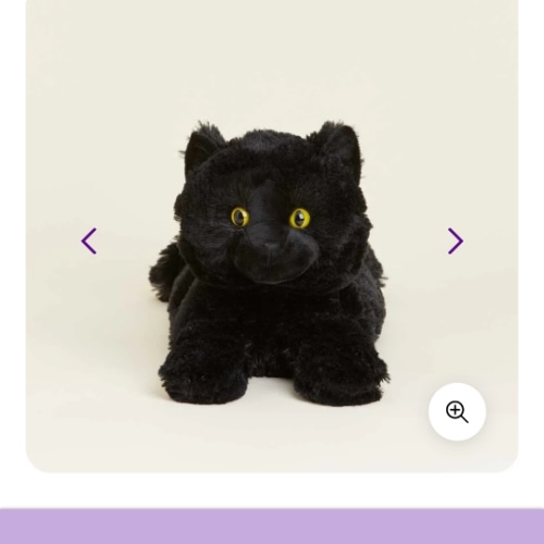 Warmies Black Cat Stuffed Animals | Black Cat Heating Pad