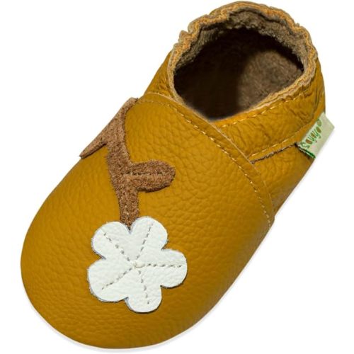 SAYOYO Baby Soft Sole Leather Moccasins Non-Slip Suede Shoes