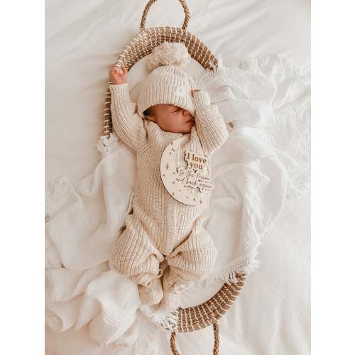 Ziggy Lou Classic Knit Romper - Honey