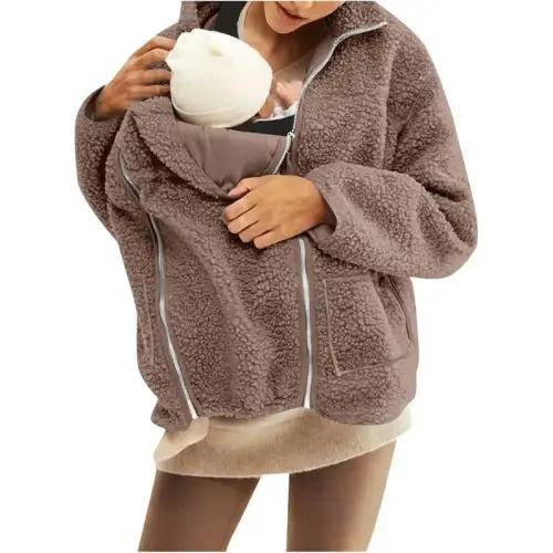 Baby Wearing Jacket Women Thicken 2 in 1 Maternity Winter Coat - TikTok Shop