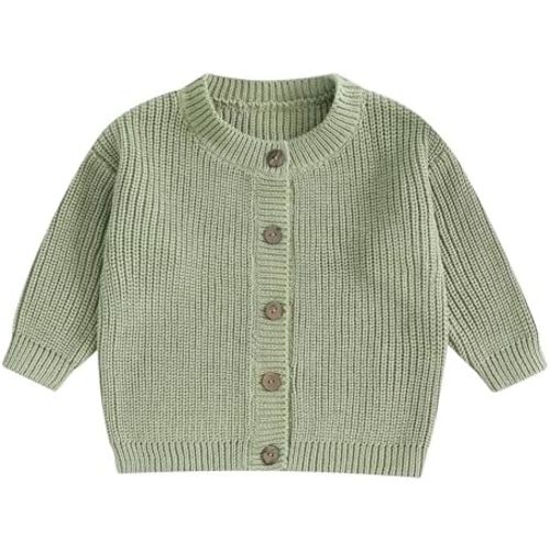 Infant Baby Boy Girl Cardigan Long Sleeve Casual Knit Newborn Sweaters Jacket Toddler Kids Fall Winter Clothes