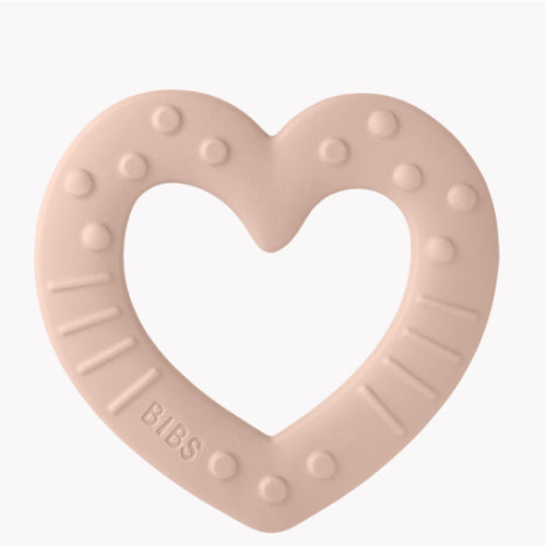 Soft and Durable BIBS Baby Bitie Heart Teether - Blush – Bibsworld store US