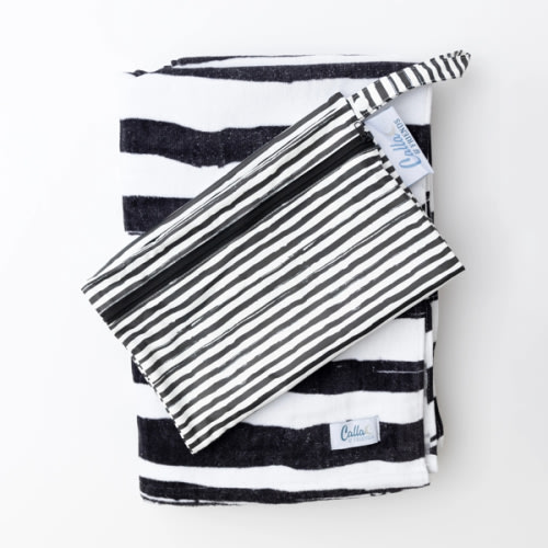 The Kenzie Beach Towel - Brush Stripes – Calla and Friends
