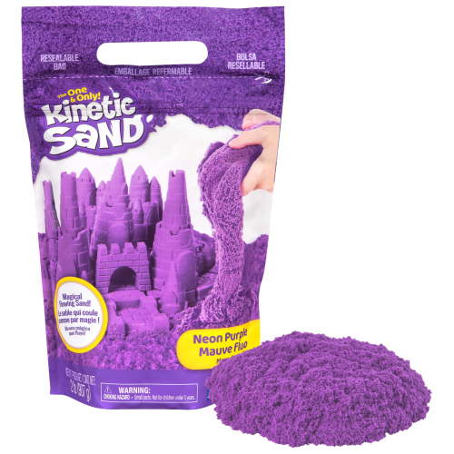 Kinetic Sand, Moldable Sensory Play Sand Toy, 2 lb Resealable Bag, Purple, For Kids 3+