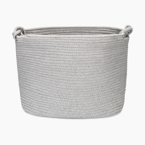 Parker Baby Co. Rope Cube Storage Basket - Gray