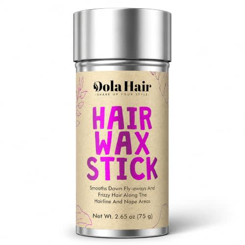 Dolahair Hair Wax Stick - Flyaway Control Styling Pomade for Kids, Women | Slick Back Hair Bun Maker and Hair Accessorie for Teen Girls (1 Pack of Wax)