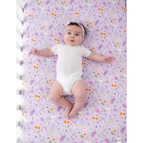 Gigi Floral Bamboo Crib Sheet