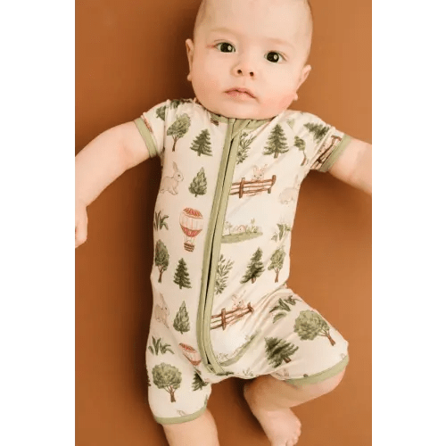 Woodland Countryside Bamboo Short Romper