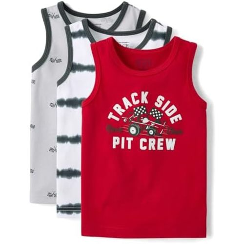 The Children's Place Boys and Toddler Assorted Sleeveless Tank Tops