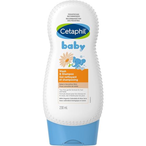 Cetaphil Baby Gentle Wash & Shampoo, Organic Calendula, 230ml