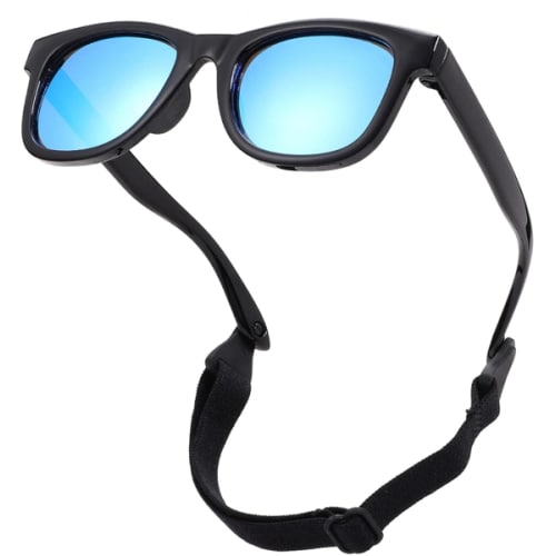COASION Bendable Flexible Polarized Newborn Baby Sunglasses with Strap for Infant Boys Girls Age 0-12 Months CA8042