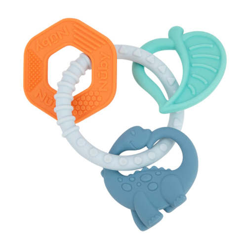Soft Silicone Chewy Charms Teething Ring