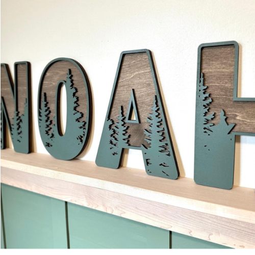 Personalized Wooden Name Sign for nursery, Wall letters Customized Name Sign Baby Room Decor, Baby Nursery Name Sign Wood Signs Personalized Baby Name Sign, Personalized Name Sign Wooden Baby Sign