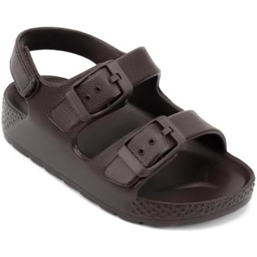 ChayChax Toddler Boys Girls Double Buckle Sandals Children's Adjustable Back Strap Water Sandal