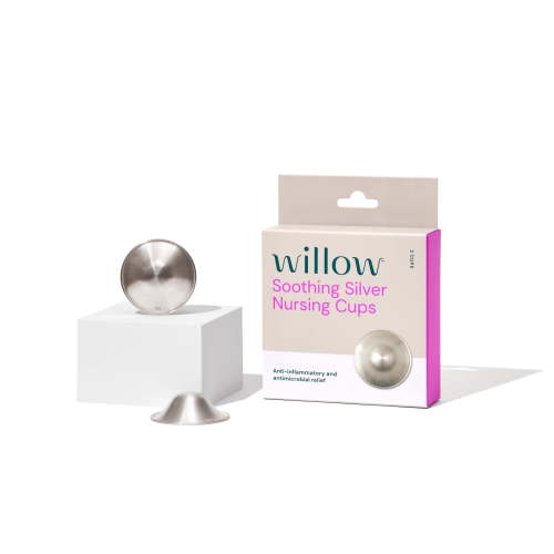 Willow, Nursing Cups, Silver, 2 Pack, Breastfeeding Nipple Covers