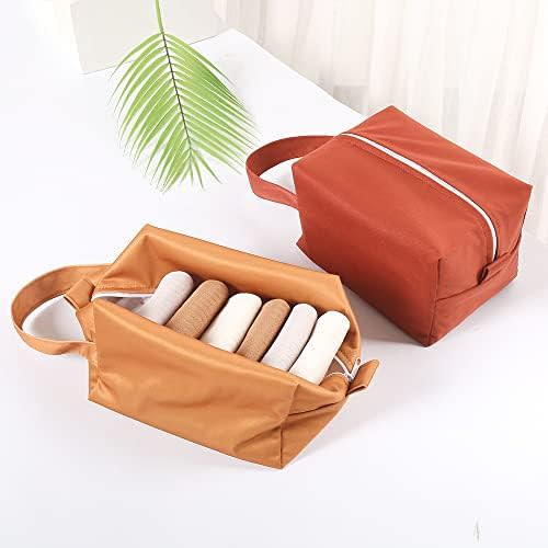 Lmbabter Wet Bag for Women 2PCS Small Tote Bag Diaper Pod Waterproof Storage Bag for Cloth Diaper,Toiletries,Travel,Gym,Cosmetics (Style 2)