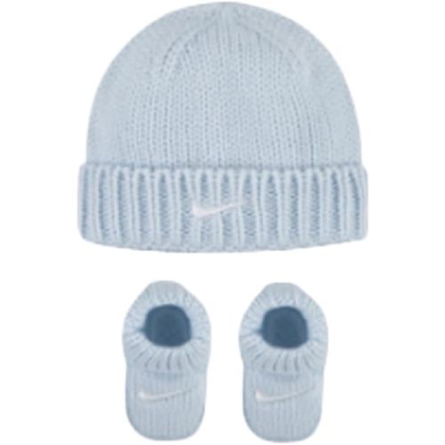 Nike Cable Knit Hat And Booties, 2 Piece Set, Newborn Baby Boys or Girls